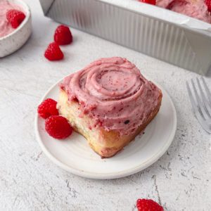 White Chocolate Raspberry Roll